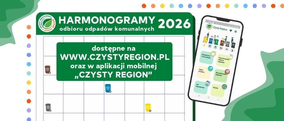 Harmonogramy odbioru odpadów komunalnych na 2026 r.